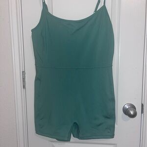 Green Sleeveless Romper